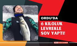 Ordu’da 6 Kiloluk Levrekle Şov Yaptı!