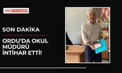 Ordu’da Okul Müdürü İntihar Etti!