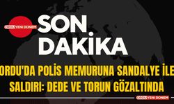 Ordu'da Polis Memuruna Sandalye ile Saldırı: Dede ve Torun Gözaltında