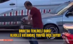 Ordu’da Tehlikeli Dans! Alkollü Vatandaş Trafiği Hiçe Saydı