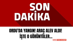 Ordu’da Yangın! Araç Alev Aldı! İşte O Görüntüler…