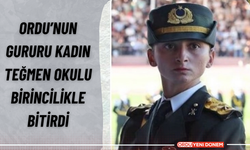 Ordu’nun Gururu Kadın Teğmen Okulu Birincilikle Bitirdi