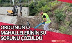 Ordu’nun O Mahallelerinin Su Sorunu Çözüldü