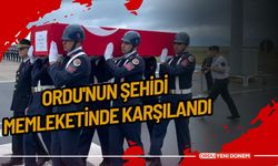 Ordu'nun şehidi memleketinde karşılandı