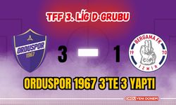 Orduspor 1967 3’te 3 Yaptı