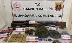 Samsun’da jandarma uyuşturucu ve silah ele geçirdi