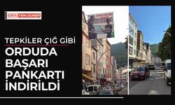 Orduda Başarı Pankartı İndirildi: Tepkiler Çığ Gibi