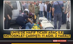 Ünye'de Hafif Ticari Araç ile Motosiklet Çarpıştı: 1'i Ağır, 2 Yaralı