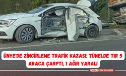 Ünye'de Zincirleme Trafik Kazası: Tünelde TIR 5 Araca Çarptı, 1 Ağır Yaralı