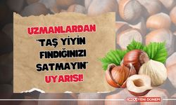 Uzmanlardan “Taş Yiyin, Fındığınızı Satmayın” Uyarısı!