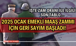 2025 Ocak Emekli Maaş Zammı İçin Geri Sayım Başladı! İşte Zam Oranı İle İlgili Son Tablo…