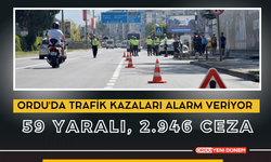 Ordu'da Trafik Kazaları Alarm Veriyor: 59 Yaralı, 2.946 Ceza