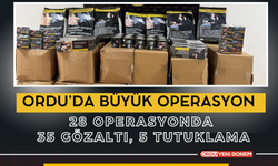 Ordu’da Büyük Operasyon: 28 Operasyonda 35 Gözaltı, 5 Tutuklama