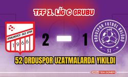 52 Orduspor Uzatmalarda Yıkıldı