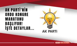 AK Parti’nin Ordu Kongre Maratonu Başlıyor! İşte Detaylar