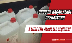 Ordu'da Kaçak Alkol Operasyonu: 5 Litre Etil Alkol Ele Geçirildi