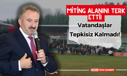 Aybastı Belediye Başkanı İzzet Gündoğar Miting Alanını Terk Etti! Vatandaşlar Tepkisiz Kalmadı!