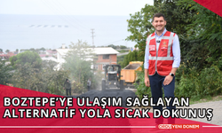 Boztepe’ye Ulaşım Sağlayan Alternatif Yola Sıcak Dokunuş