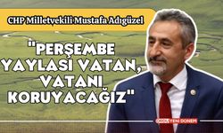 Milletvekili Adıgüzel: "Perşembe Yaylası Vatan, Vatanı Koruyacağız"