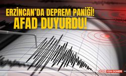 Erzincan’da Deprem Paniği! AFAD Duyurdu!