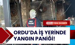 Ordu’da İş Yerinde Yangın Paniği!