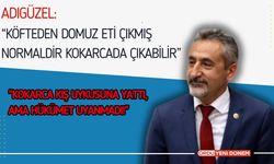 Adıgüzel: “Köfteden Domuz Eti Çıkmış Normaldir Kokarcada Çıkabilir”