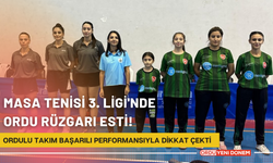 Masa Tenisi 3. Ligi'nde Ordu Rüzgarı Esti