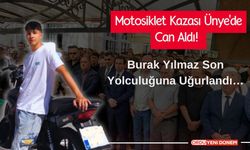 Motosiklet Kazası Ünye'de Can Aldı! Burak Yılmaz Son Yolculuğuna Uğurlandı…