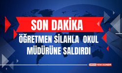 Okulda Dehşet! Öğretmen Silahla  Okul Müdürüne Saldırdı!