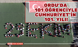 Ordu’da 101 Öğrenciyle Cumhuriyet’in 101. Yılı!