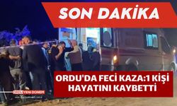 ORDU'DA FECİ KAZA: 1 KİŞİ HAYATINI KAYBETTİ