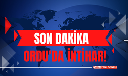 Ordu’da İntihar! 16 Yaşındaki Genç Yaşamına Son Verdi