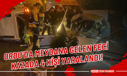 Ordu’da Meydana Gelen Feci Kazada 4 Kişi Yaralandı!