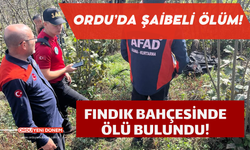 Ordu’da Şaibeli Ölüm! Fındık Bahçesinde Ölü Bulundu!