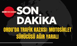 Ordu’da Trafik Kazası: Motosiklet Sürücüsü Ağır Yaralı