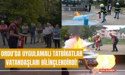 Ordu’da Uygulamalı Tatbikatlar Vatandaşları Bilinçlendirdi!