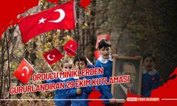 Ordulu Miniklerden Gururlandıran 29 Ekim Kutlaması