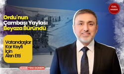 Ordu'nun Çambaşı Yaylası Beyaza Büründü  Vatandaşlar Kar Keyfi İçin Akın Etti