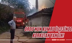 Ordu'nun Kumru İlçesinde Korkutan Yangın!