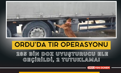 Ordu’da Tır Operasyonu: 285 Bin Doz Uyuşturucu Ele Geçirildi, 2 Tutuklama!