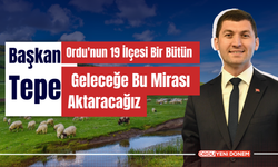 Başkanı Tepe "Ordu'nun 19 İlçesi Bir Bütün, Geleceğe Bu Mirası Aktaracağız"