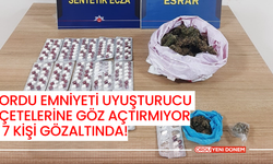 Ordu Emniyeti Uyuşturucu Çetelerine Göz Açtırmıyor: 7 Kişi Gözaltında!