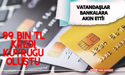 Vatandaşlar Bankalara Akın Etti! 99 Bin TL Kredi Kuyruğu Oluştu