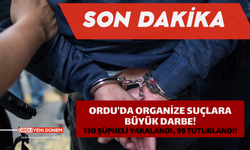 Ordu'da Organize Suçlara Büyük Darbe!