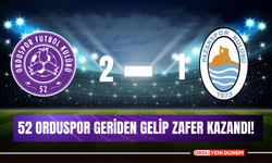 52 Orduspor Geriden Gelip Zafer Kazandı!