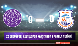 52 Orduspor, Kestelspor Karşısında 1 Puanla Yetindi!