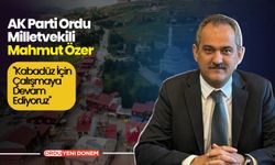 AK Parti Ordu Milletvekili Mahmut Özer: "Kabadüz İçin Çalışmaya Devam Ediyoruz"