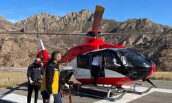 Ambulans helikopter 70 yaşındaki hasta için havalandı