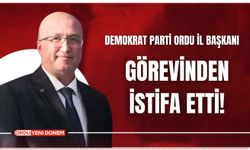 Demokrat Parti Ordu İl Başkanı Görevinden İstifa Etti!