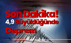 Son Dakika! Malatya'da 4,9 Büyüklüğünde Deprem